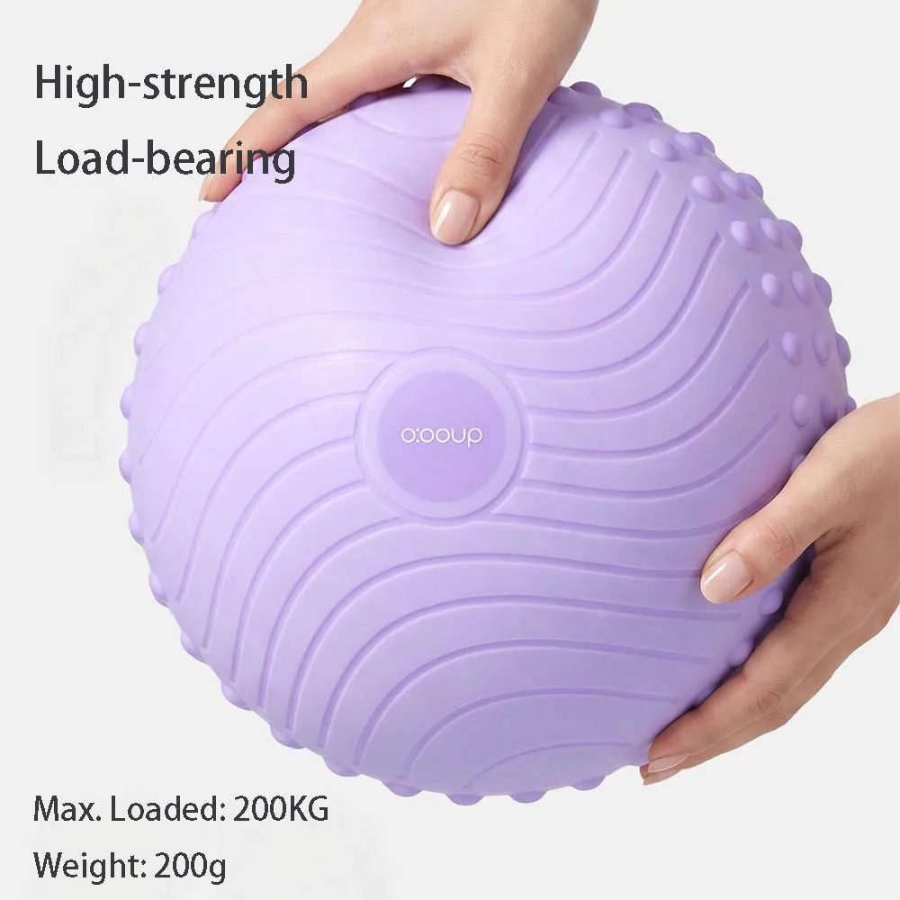 Fitness Explosion-proof Inflatable Yoga Ball Convex Yoga Ball Anti Slip Pilates Abdominal Pressure Training Ball+Free Air Pump