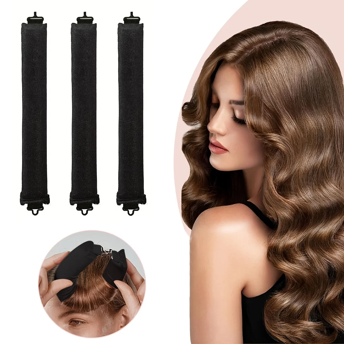 

No heat curling iron headband Lazy hair curler No heat curling iron Sleeping curly hair Soft headband Hairstyle design tool