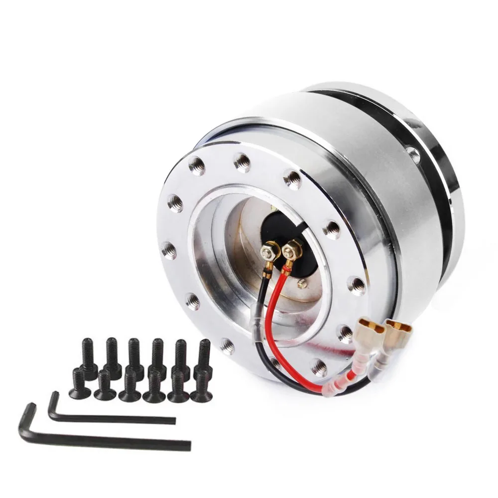 Universele Racing Stuurwiel 6-gaats aluminium auto Quick Release Stuurwiel Snap Off Hub Adapter Boss Kit Auto-accessoires