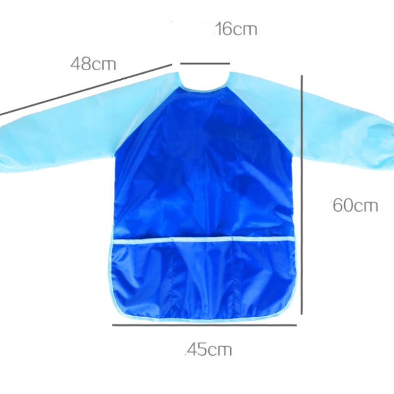 5-8Y Kids Apron Painting Waterproof Anti Wear Childrens Apron Costume Smock Kids Craft Blouse for Children Kid Childs