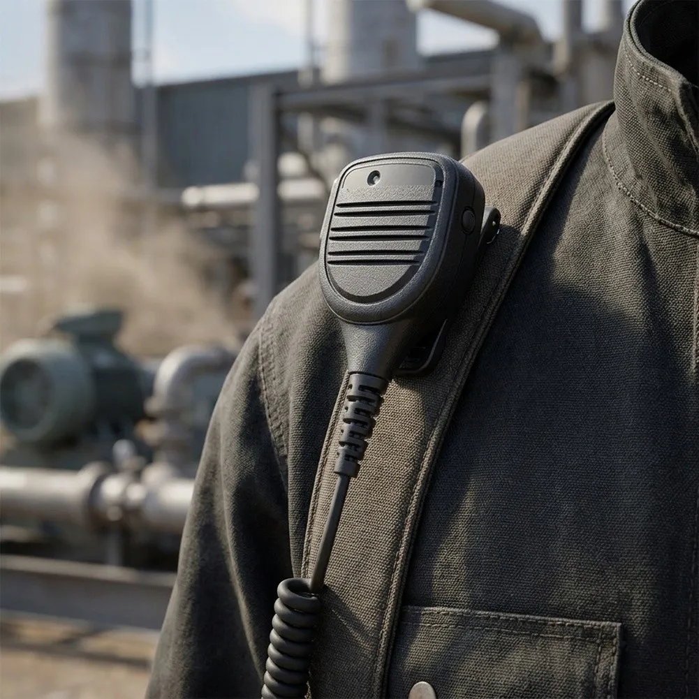 for ptt Mic Noise Cancelling Mic Speaker Microphone Windproof Noise Cancelling Microphone Instrument Part Clip-on Design