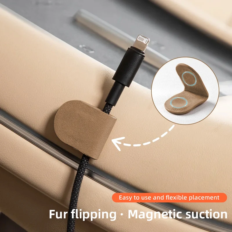 1/2/4PCS Magnetic Car Cable Organizer Wire Management Fixed Clip Accessories For Land Rover Defender 90 110 130 Range Rover Spor