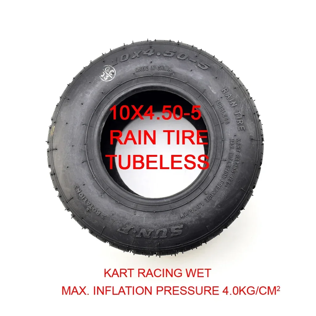 5 inch Field Competitive Go Karting Tire 10*4.50-5 11*7.10-5 Tubeless Vacuum tyre Rain Pattern for DIY Go karting Accessories