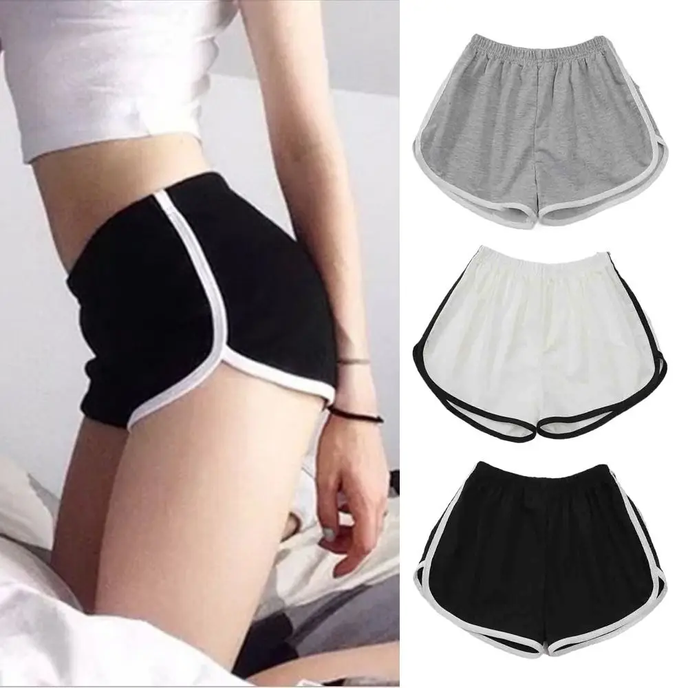 

Elastic High Waist Wide Leg Shorts Fitness Loose Yoga Shorts for Women Ins Style Casual Mini Short Pants Running