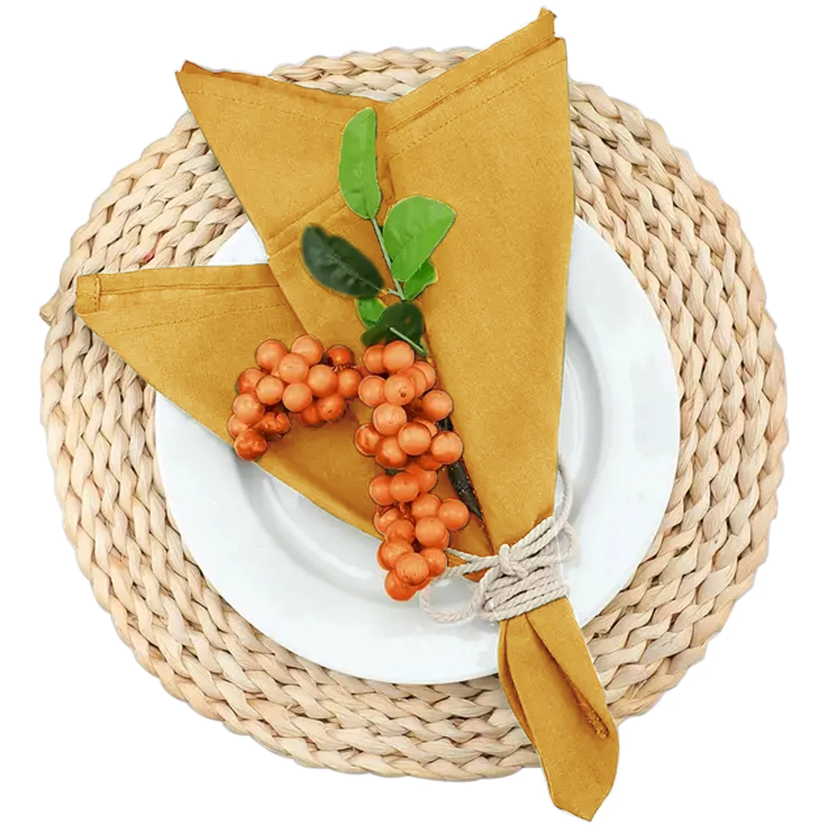 6/12PCS 40x40cm Cotton Linen C - Monogrammed Handkerchief ulasan dan harga