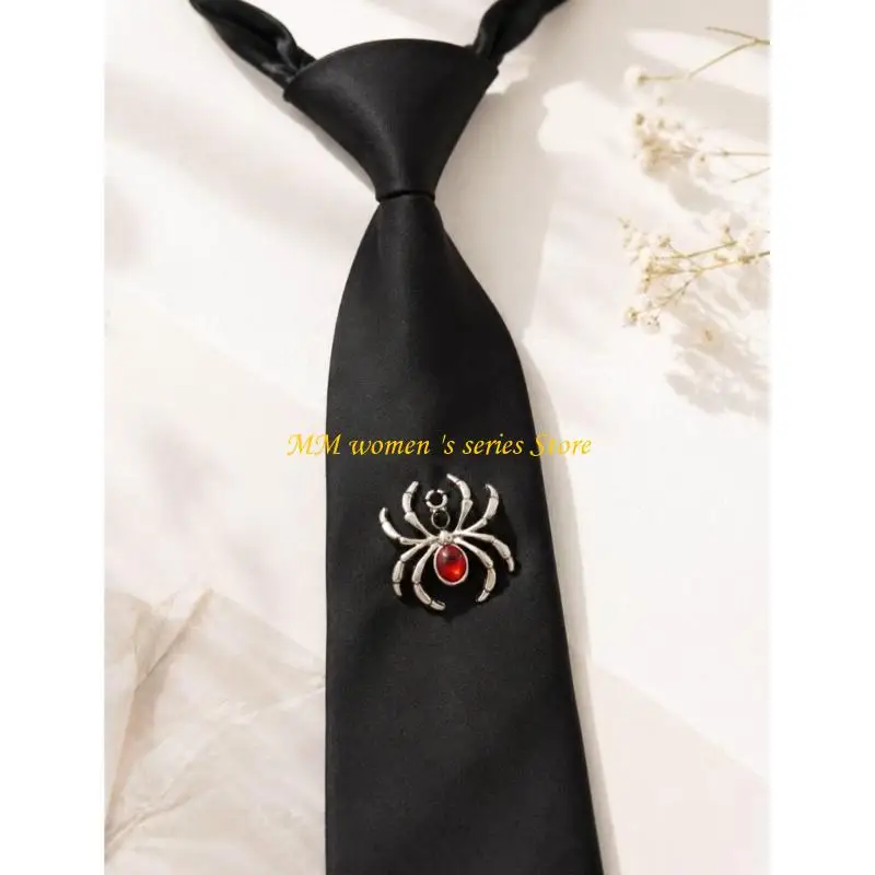 Q39C Halloween Photo Booth Tie with Black and Hook Band Costume Neckwear