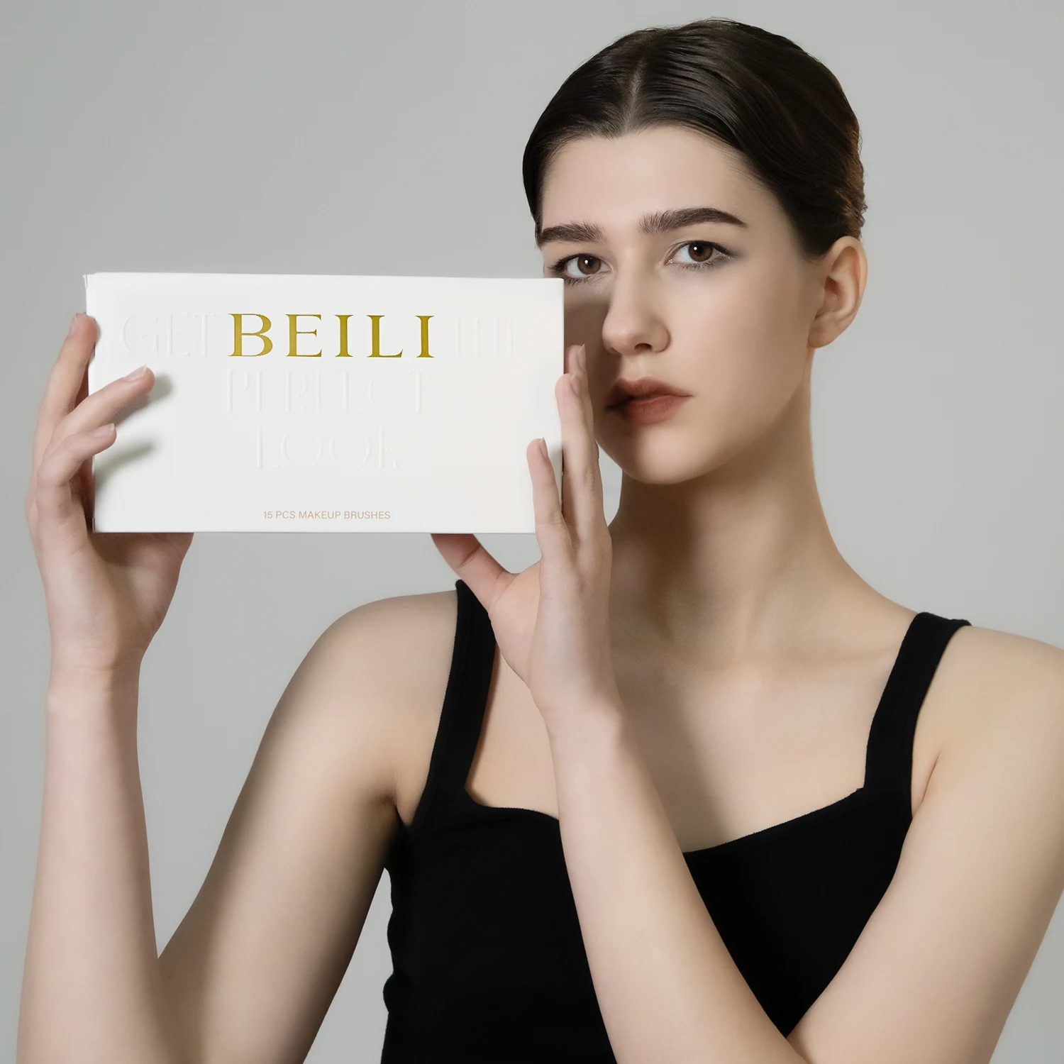 BEILI 메이크업 브러쉬 15종 세트, 합성 파운데이션 브러쉬, 파우더, 컨투어, 아이섀도우, 라이너, 블렌딩, 하이라이트 브러쉬