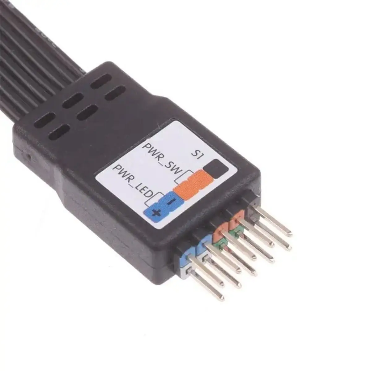 NEW FACTORY~9Pin Header Motherboard Switch Hard Drive LED/PLED/Reset SW/Power SW to 9PIN F-PANEL Extension Cable Foolproof 50cm