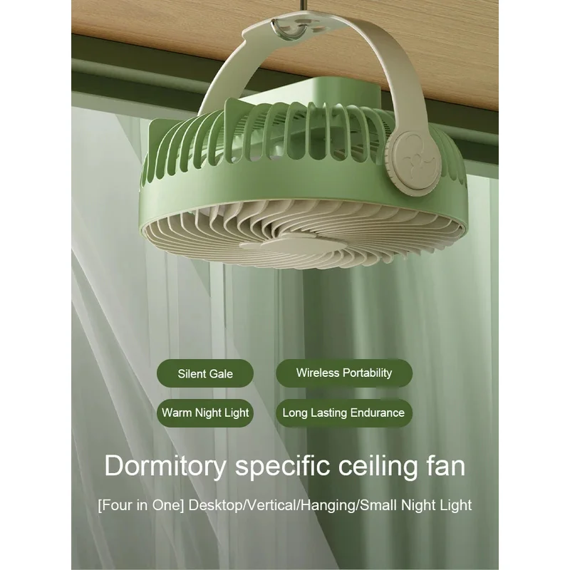 Ventilateur portable silencieux de bureau monté sur mur, USB, portée extérieure, camping, créatif, nouveau style, 03, cadeau, 2024