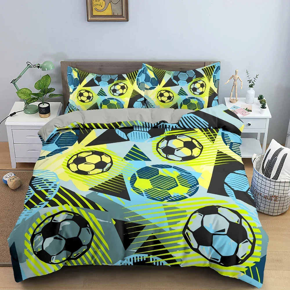 

3D Basketball Comfortable Duvet Quilt Cover Pillowcase Bedding Set Children Bedroom Decoration Home Textile