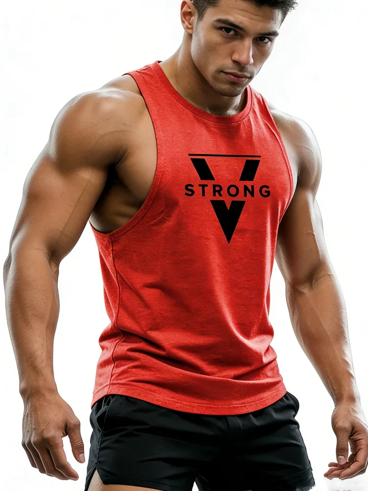 موضة الرجال سترة رياضية ثلاثية الأبعاد طباعة البوليستر أكمام تي شيرت تنفس سريعة الجافة رياضة اللياقة البدنية المحملة القمم رائجة البيع الرجال تانك القمم