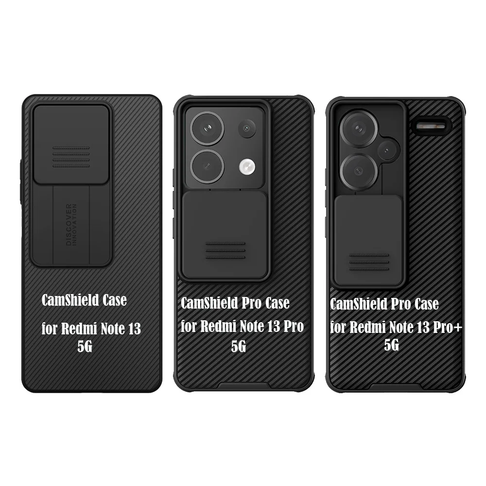 For Xiaomi Redmi Note 13 Pro 5G Case NILLKIN CamShield Pro Slide Camera Protect Privacy Cover For Redmi Note 13 /13 Pro+ Plus 5G