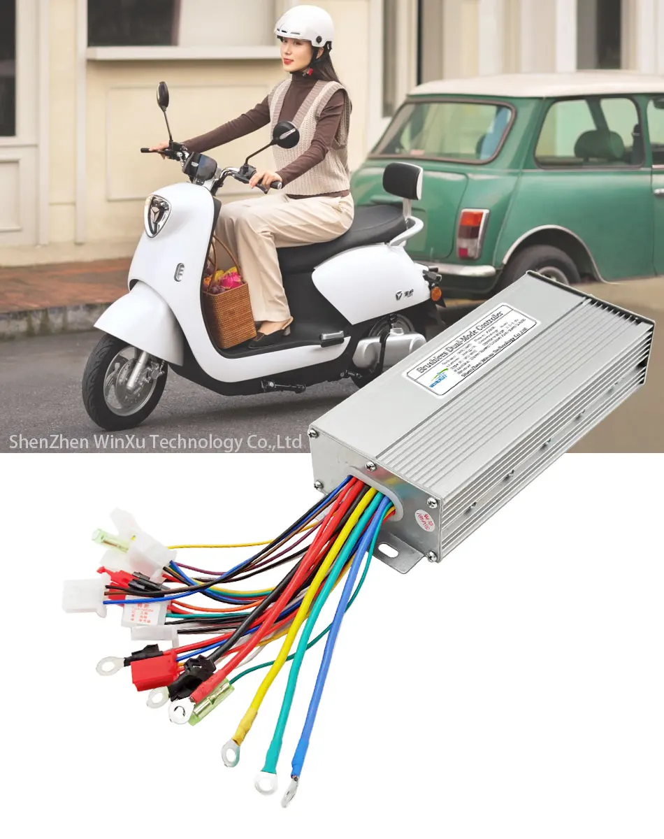 36V 48V 800W 35A Electric Scooter Brushless Motor Universal Controller LCD Speed Display Throttle Kit for Motorcycle Bicycle