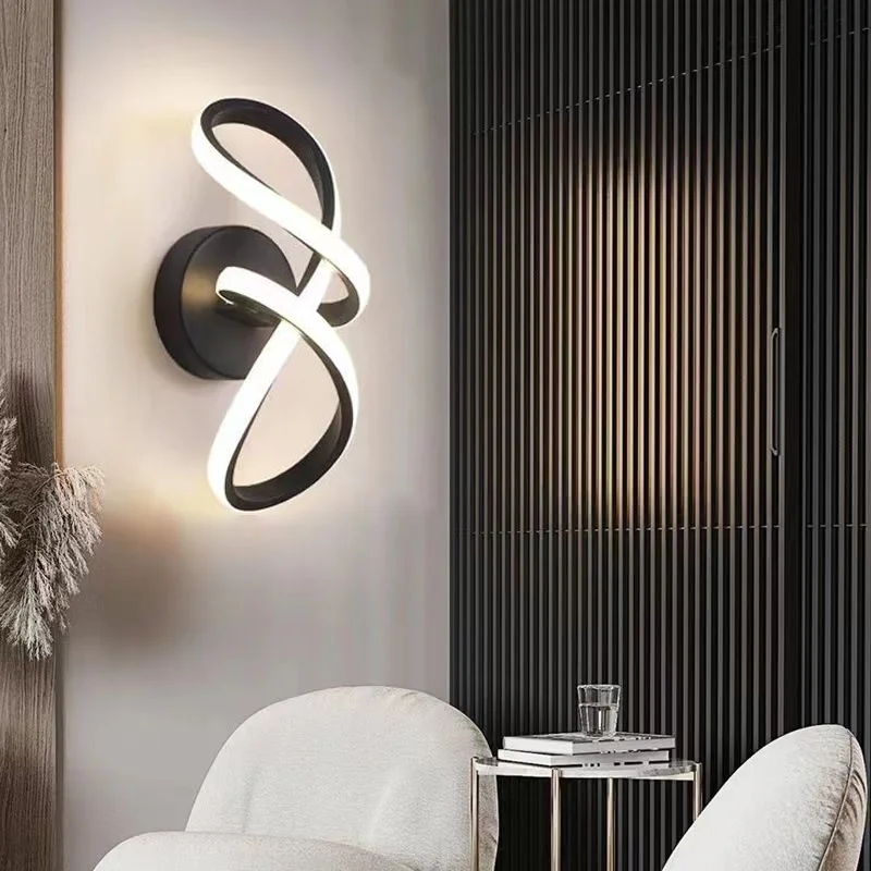 Bedside LED Wall Lamps Modern Wall Sconce for Bedroom Stairs Aisle Living Room Home Decoration Indoor Lighting Fixture Luster