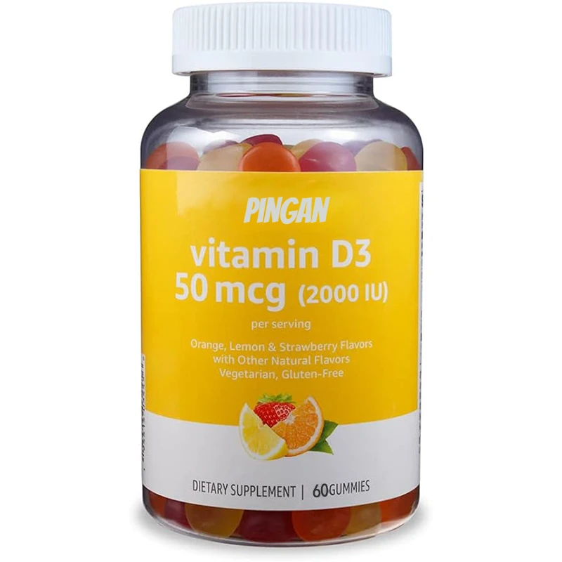

Vitamin D3 2000 IU Gummies, Oranges, Lemons, and Strawberries