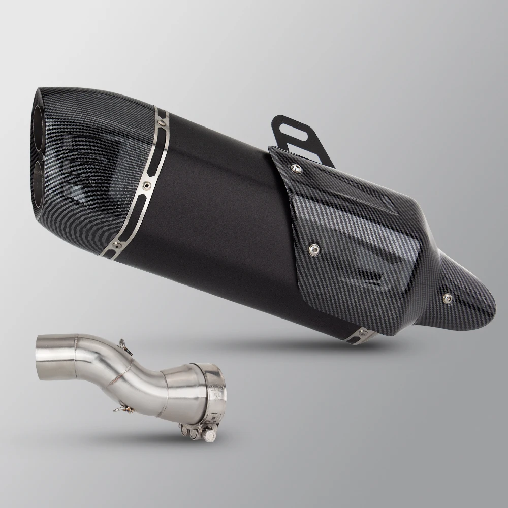 

Slip On For BMW R1200GS R1200 GS Adventure ADV Motorcycle Exhaust System with Cover Double Hole Muffler Middle Pipe