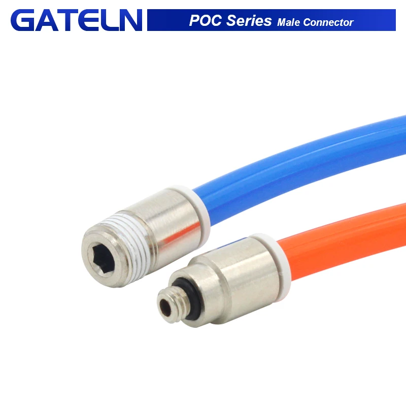 

10pcs/lot POC series Miniature Mini Connector Thread Straight Through POC4-M5 POC6-M5 POC4-01 POC6-01 POC3-M3 POC4-M3 POC3-M5