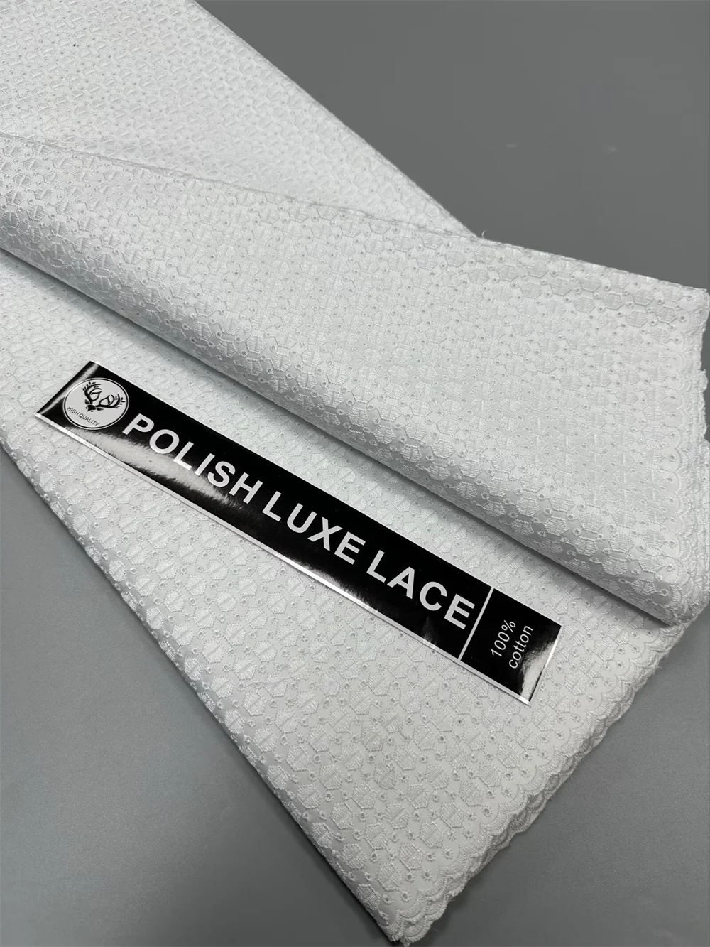

2026 White Dubai Original Embroidery Pure 100% Cotton Lace Fabric High Quality 5 Yards Men's Swiss Voile Lace Fabric For Dress