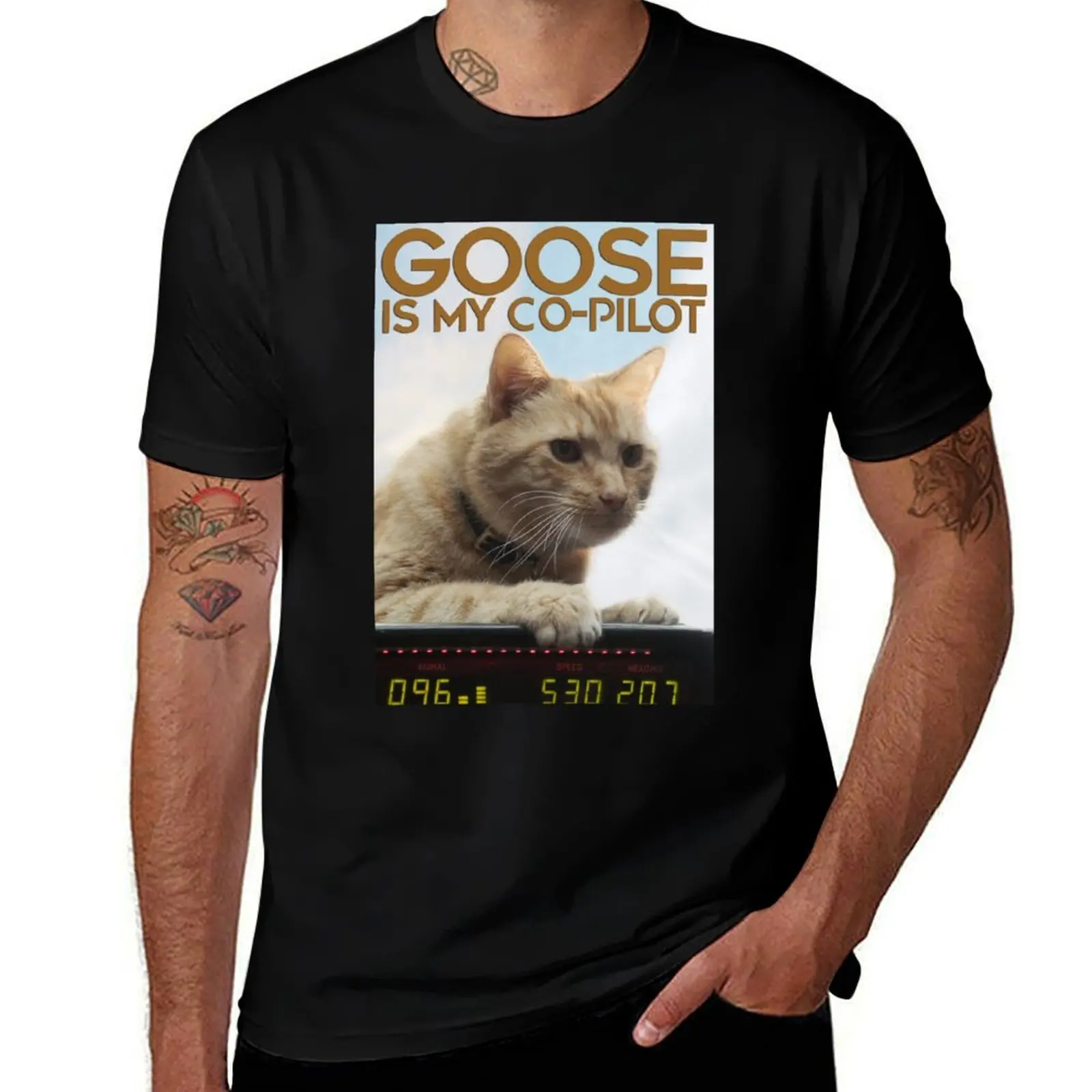 

Goose Is My Co-Pilot T-Shirt t shirts for man cotton cotton t shirts man 100% man t shirts for men T-Shirt