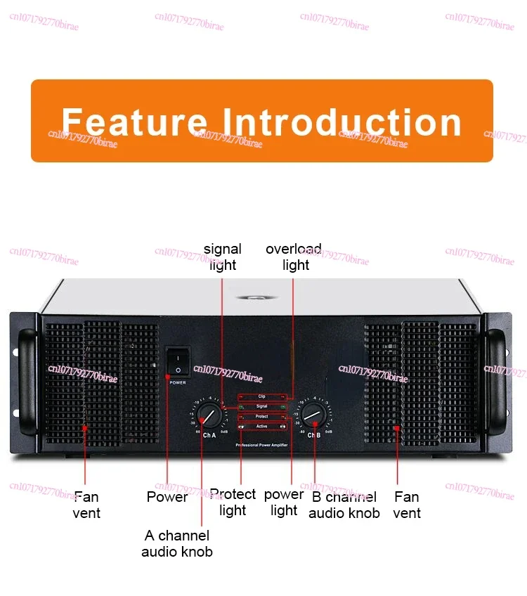 CA68 New 10000 Watt Power Amplifier with High Quality