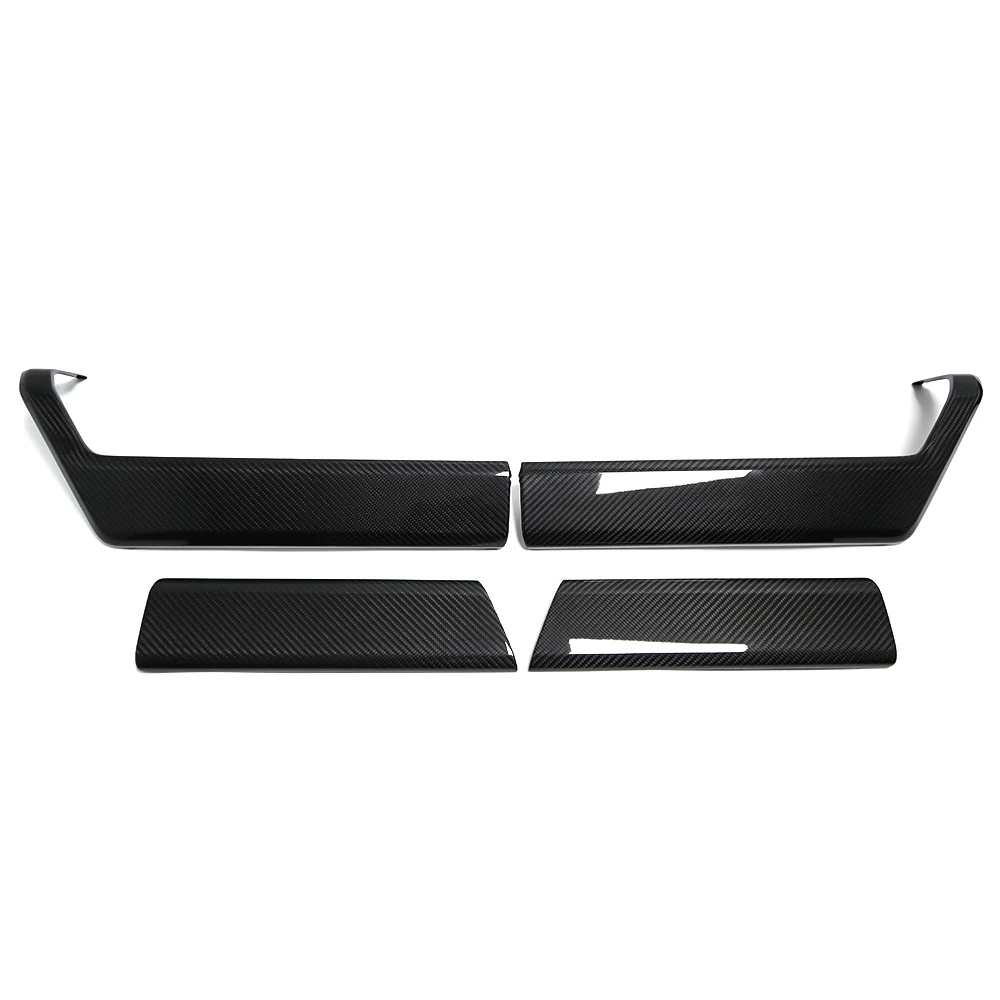 For Ford F-150 F150 F250 F350 Raptor Lariat Limited XLT 2021+ Inner Door Handle Panel Trim Carbon Fiber Interior Accessories