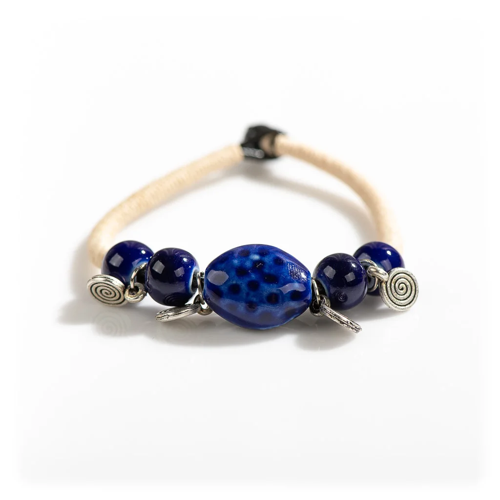 متعدد الألوان طرق القديمة السيراميك اليدوية المرأة أساور الموضة بالجملة مجوهرات اكسسورات # XN097 #3