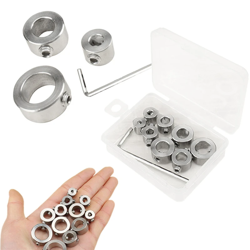 Jeu de Colliers d'Arrêt de Perceuse de Travail de Calcul, Mèche de Profondeur de 3mm à 16mm, Anneau de Butée en Acier Inoxydable, Mèche de Localisateur