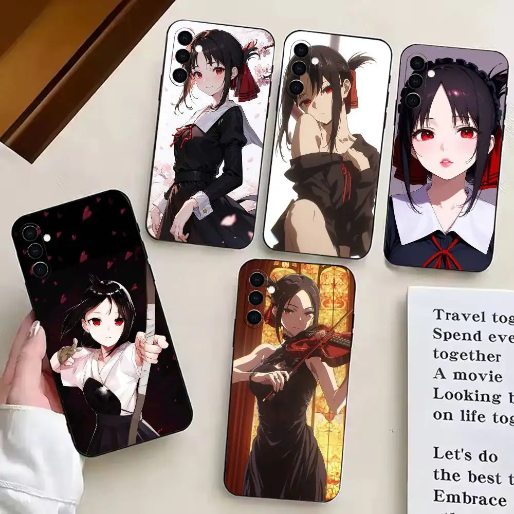 K-entry-level anime K-Kaguyafan  Phone Case For Samsung Galaxy A20,A21s,A22,A31,A32,A52,A53,A72,73,A80 Black Silicone Case