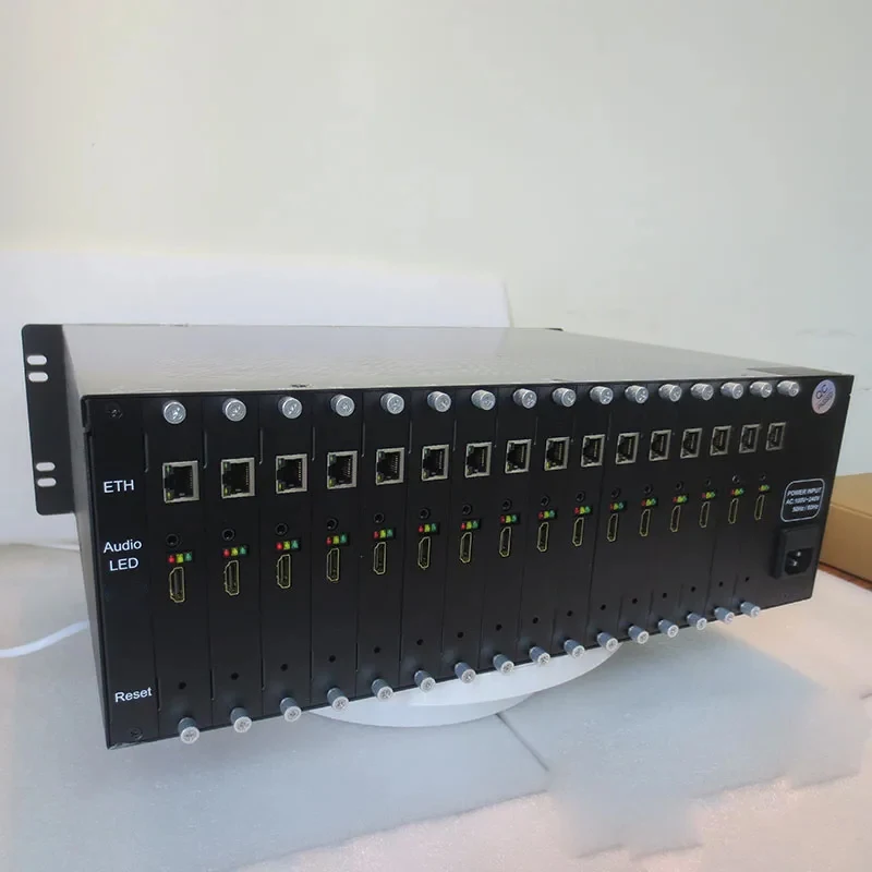 Dispositivo de transmisión http con codificador de vídeo en vivo 16 en 1 h264 h265 iptv