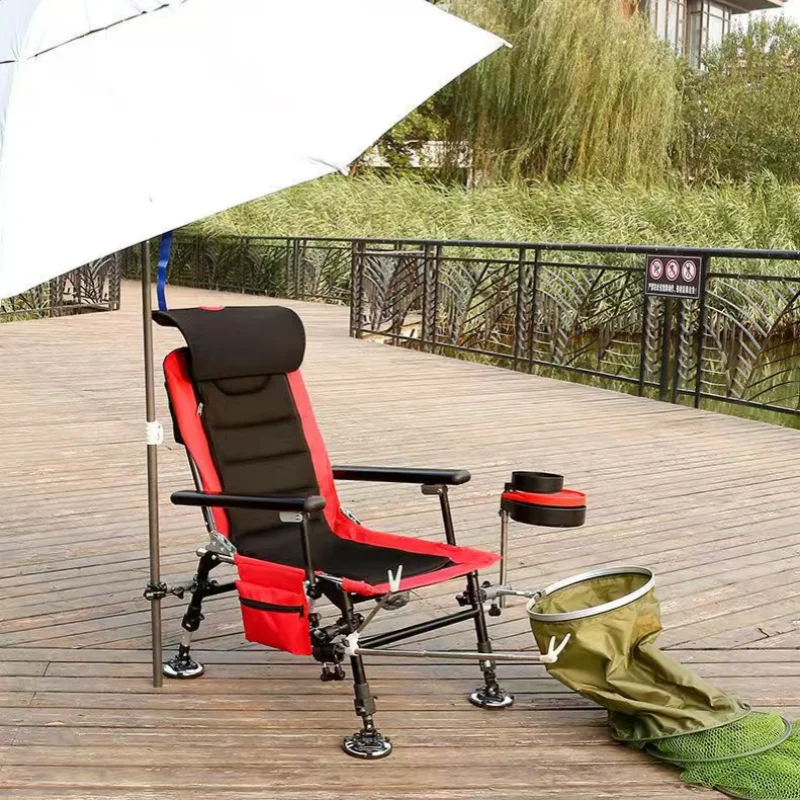 Factory Folding Camping Chair with Custom Logo Foldable Portable Fishing Chair with Beach Tote Bag