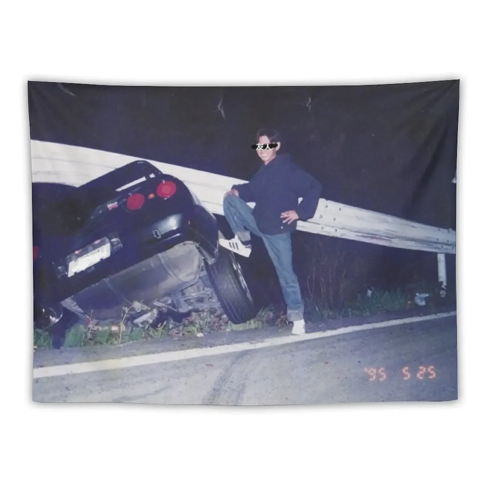 

r32 Wreck Tapestry Wallpaper Bedroom Aesthetic Room Decor Korean Tapestry