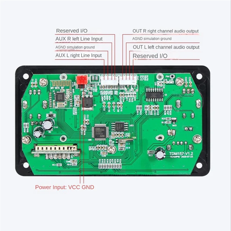 Modulo lettore MP3 LCD Display 28X64 Scheda di decodifica audio digitale Bluetooth TDM157 USB SD BT FM per amplificatore domestico per auto