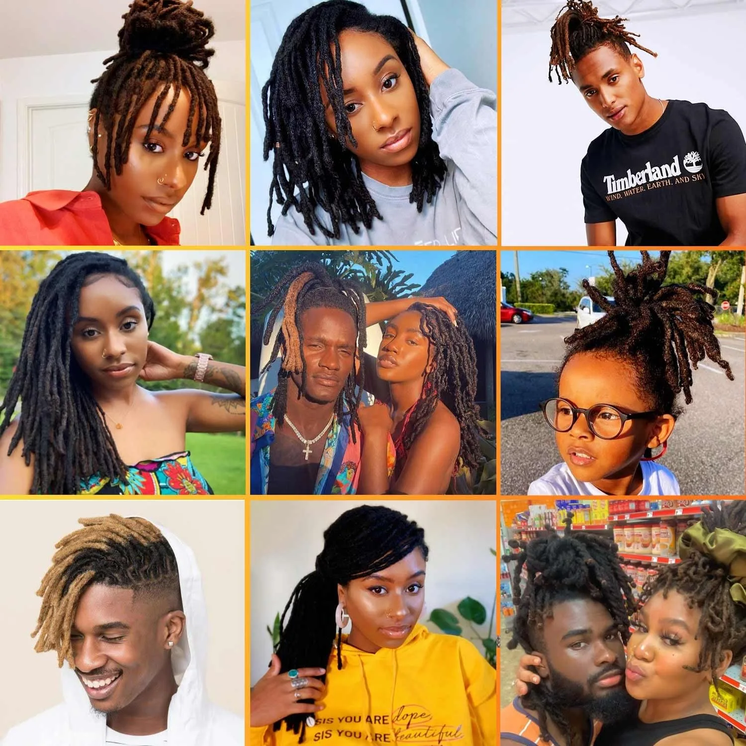 8–14 Zoll, 50 Stränge, natürliche Loc-Verlängerung, Echthaar mit lockigen Enden, 100 % Echthaar, Loc-Dreadlock-Verlängerung für Männer, Frauen, Kinder