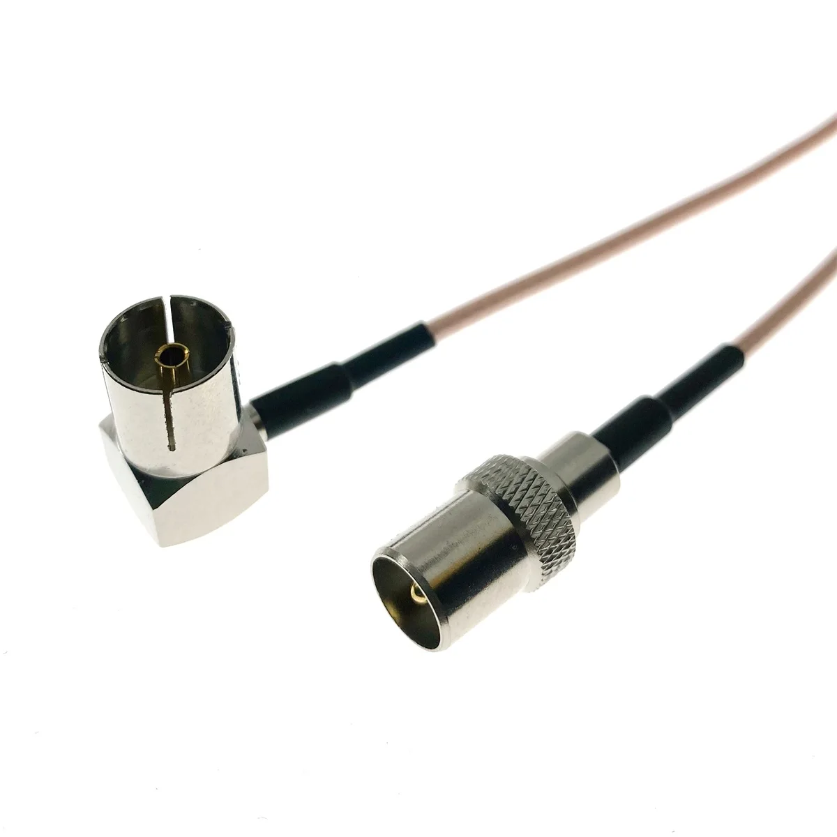 RG316 IEC FEMALE Right Angle 90 Degree Head to TV IEC Male Connector 50Ohm Low Loss Jumper Coax RF Cable