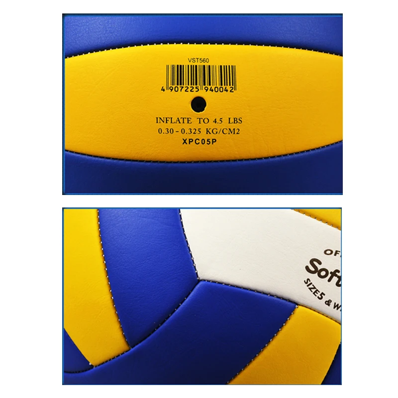 Original Japan MIKASA Volleyball VST560 Size 5 PU Fabric Professional Competition Student Training PU Soft Touch Volleyball