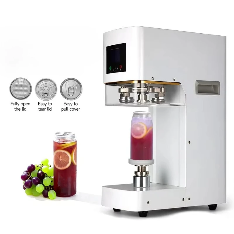 Touch Screen Commercial Plastic PET  Can Sealer Machine Aluminum Can Sealing Machine Canning Machine