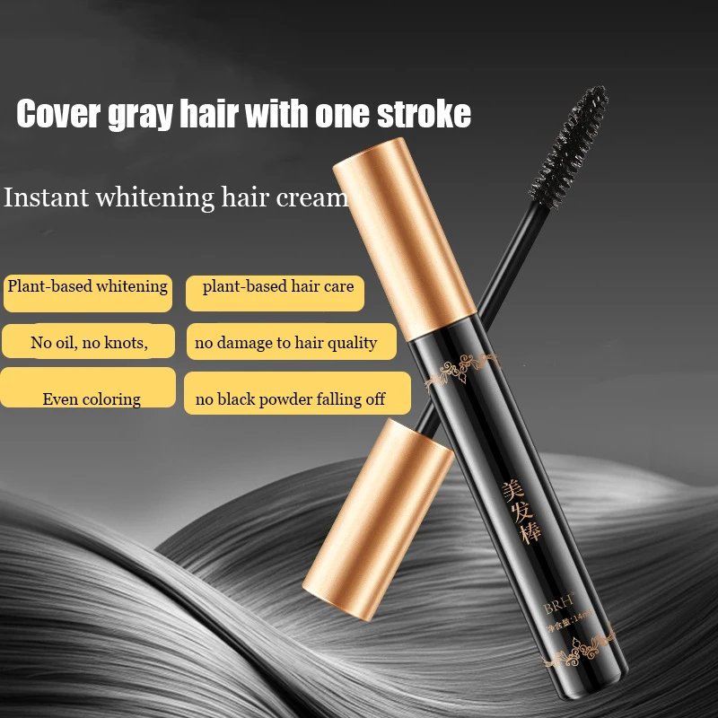 

Hair Root Touch-Up Sticks Hair Mascara Disposable Eyelash Type Hair Dye Stick To Cover White Hair Color Unisex-Adult Hair DyePen