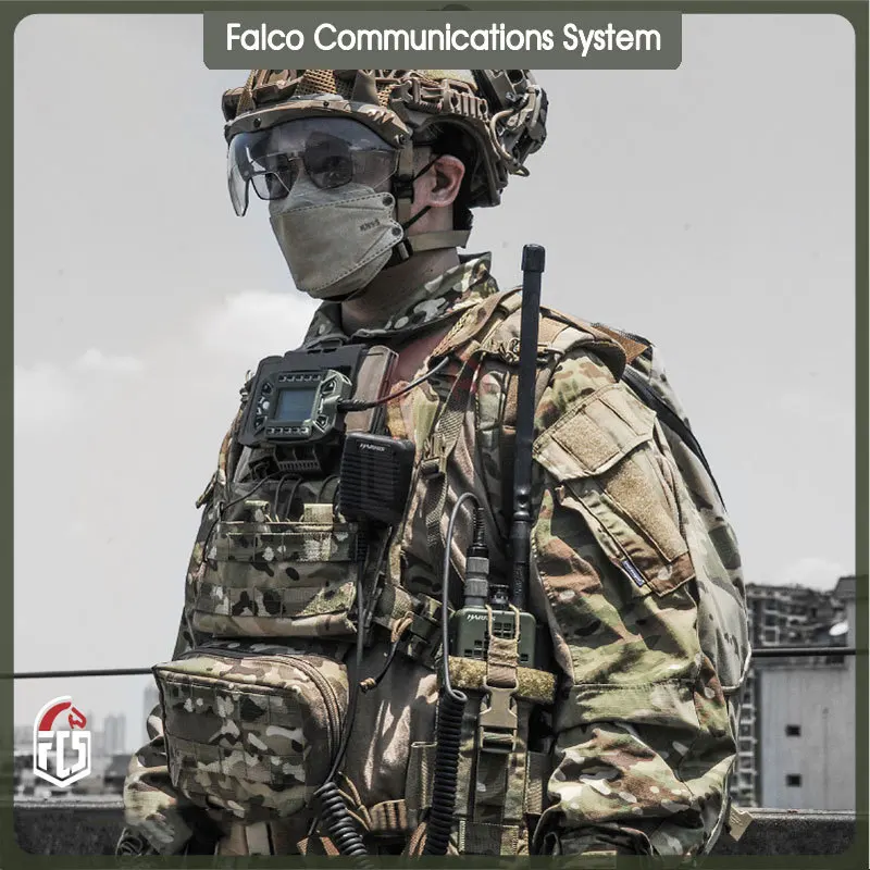 Rádio Walkie-Talkie KDU com toda a comunicação metálica, dispositivos táticos do transceptor, FCS-TACTICAL AN, PRC-152 A