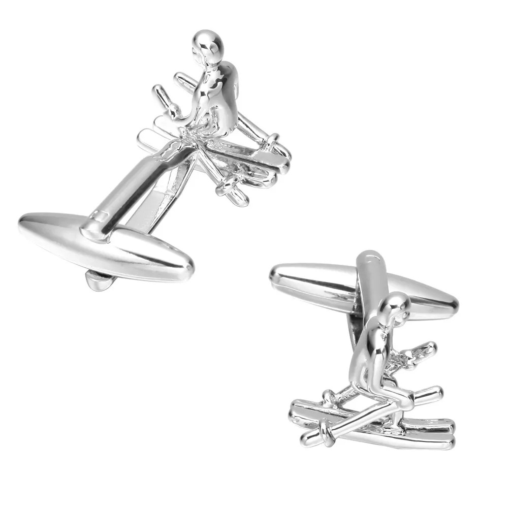 Fashion Ski Sports Balloon Cufflink Cuff Link 1 Pair Suit Jewelry Accessories Wholesale Dropshipping Big Promotion