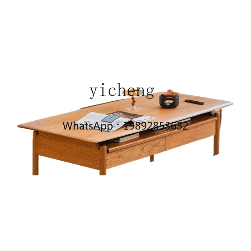 Image 5: Table basse multifonctionnelle en bois massif r5.13, style japonais, pour salon et maison