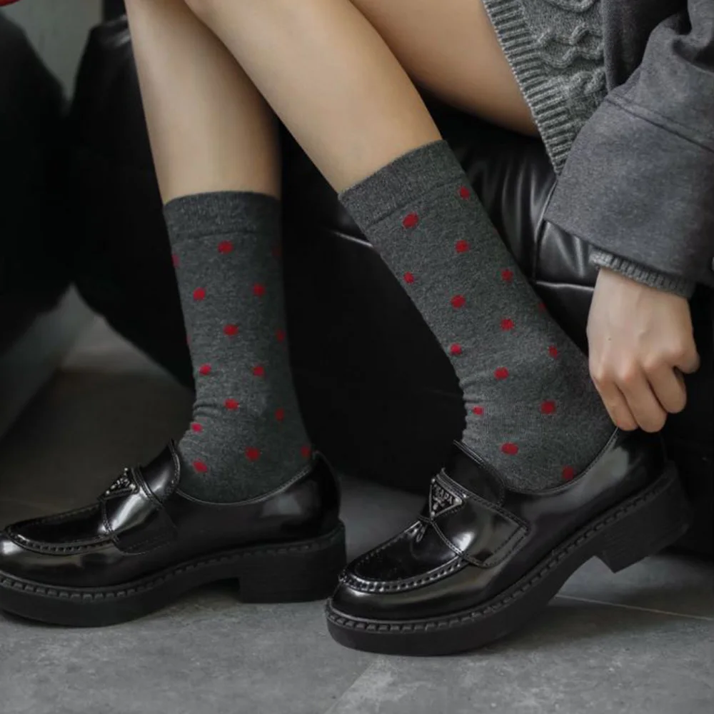 جوارب طويلة على الطريقة اليابانية للنساء ، شريط الموضة ، ركوب الدراجات في الشوارع ، لوليتا لطيفة ، أنبوب متوسط ، امرأة ، خريف ، شتاء ، 6 أزواج لكل لوط