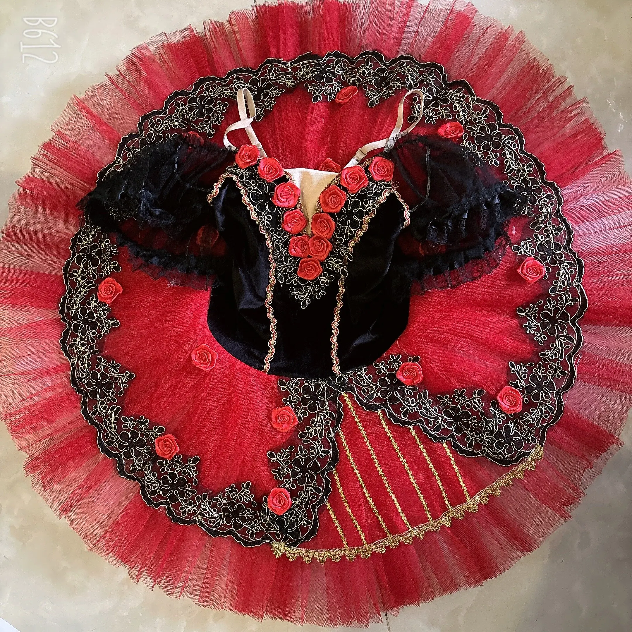 

Girls Ballet Professional Tutu Dress Purple Adult Swan Lake Pancake Ballerina Stage Costumes Dance Ballet Leotard Tutu Dress