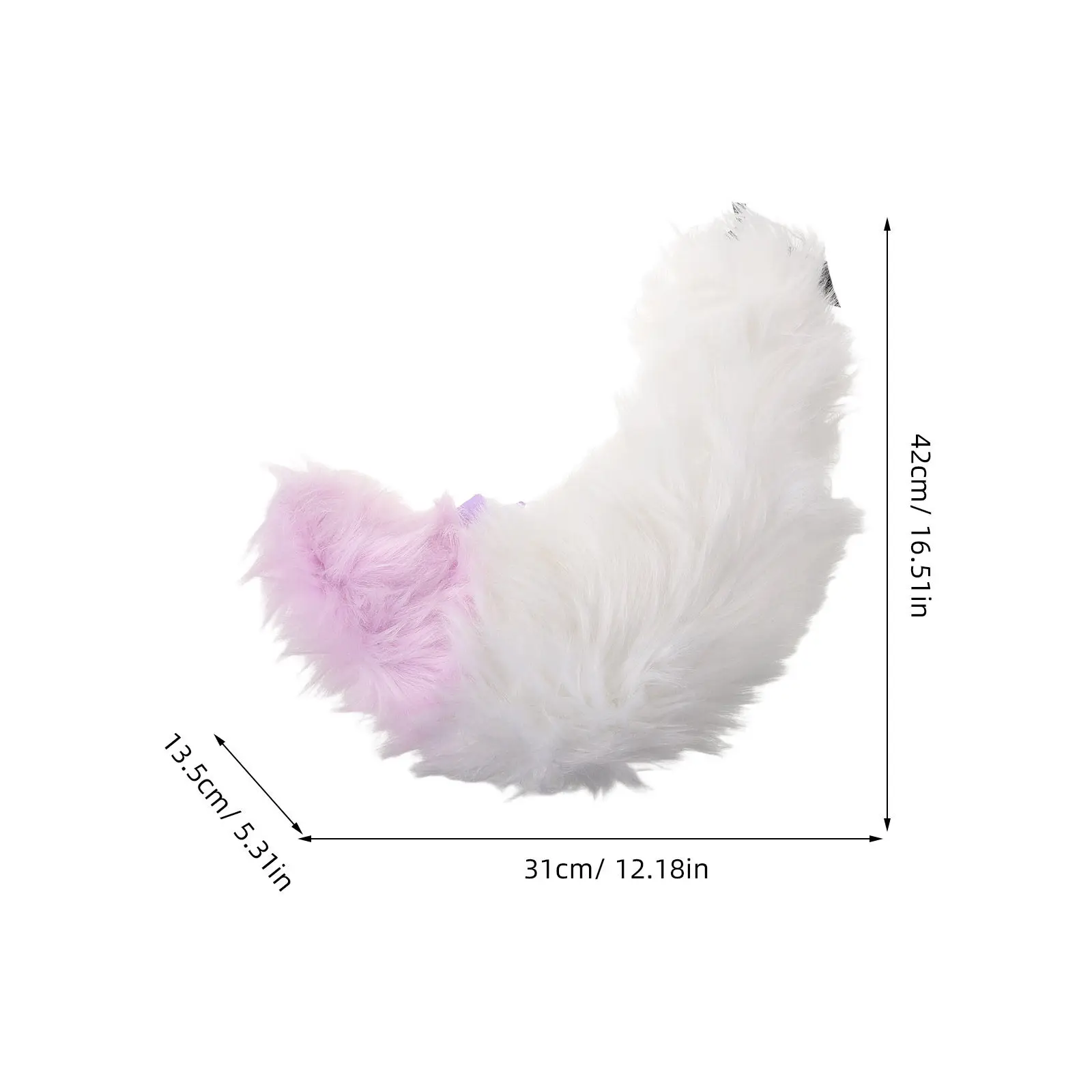 Realistic Animal Tail Fox Cosplay Costume Accessory Adjustable Belt for Halloween Party Themed Event Versatile Outfit Enhancer