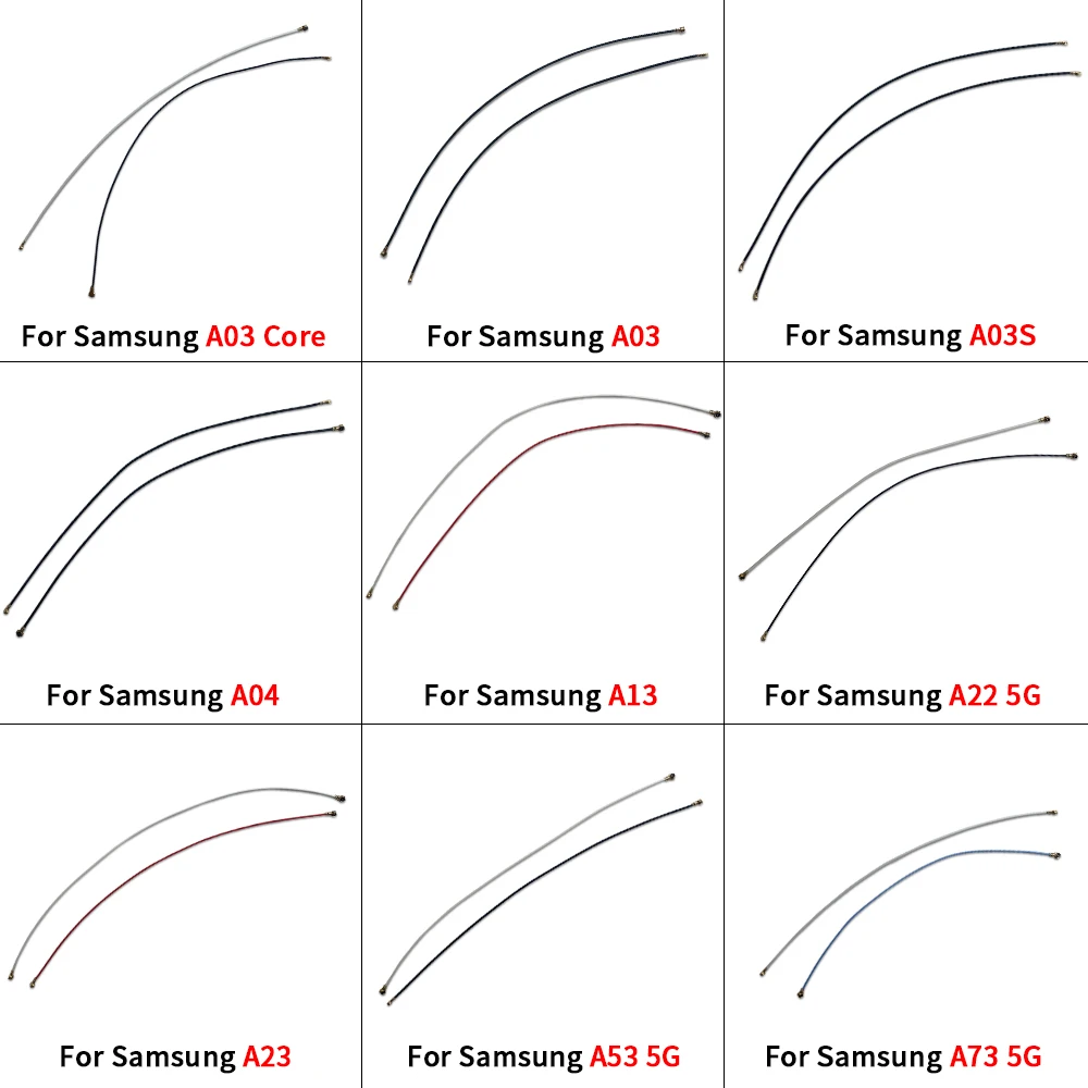 10Pcs，NEW For Samsung A03 Core A03S A04 A13 A14 A22 4G A22 A23 A53 A73 5G Antenna Signal Wifi Aerial Flex Cable Ribbon