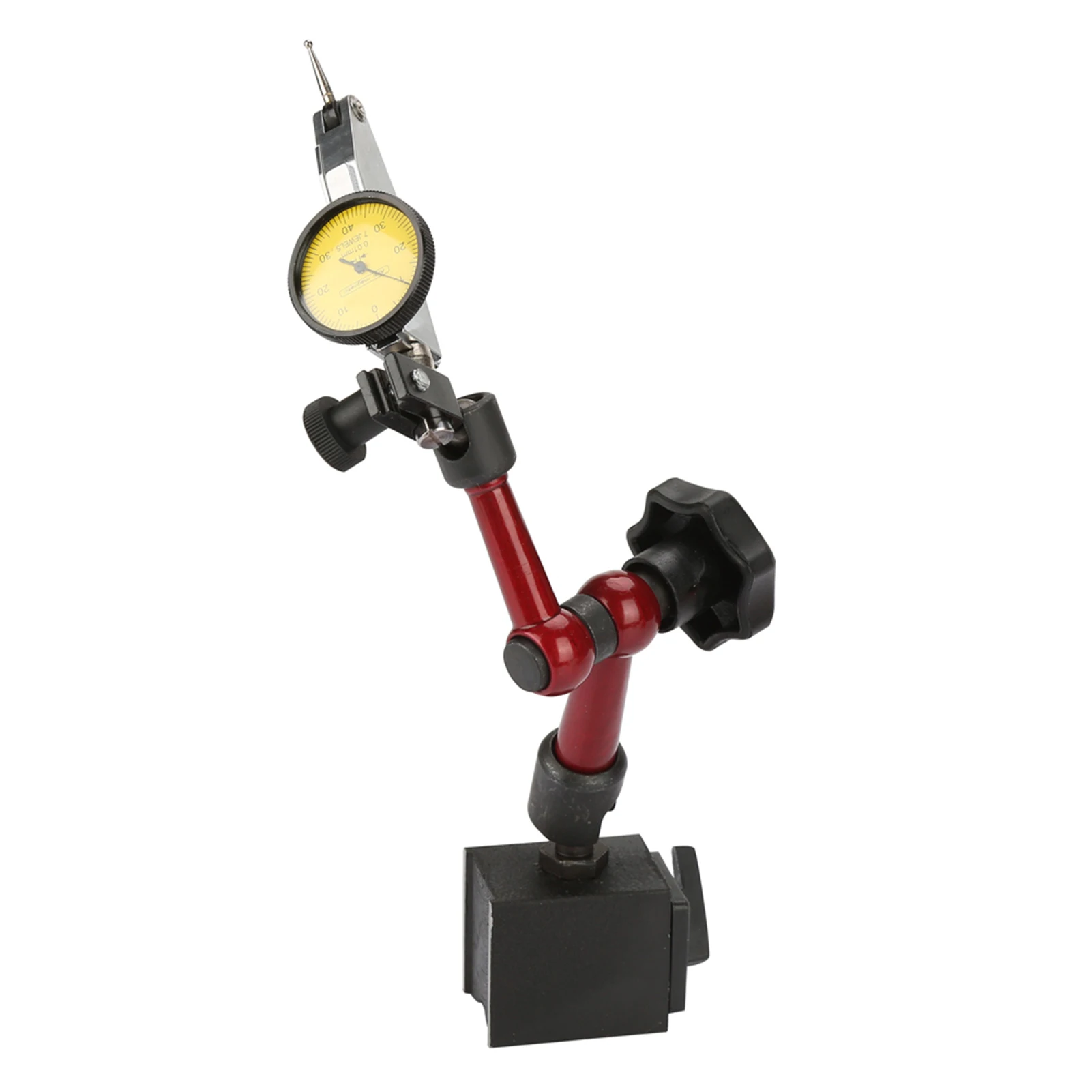 Lever Dial Test Indicator With Flexible Arm Base And Permanent For Magnet Measure Surface Variationsin Narrow Or Recessed Areas