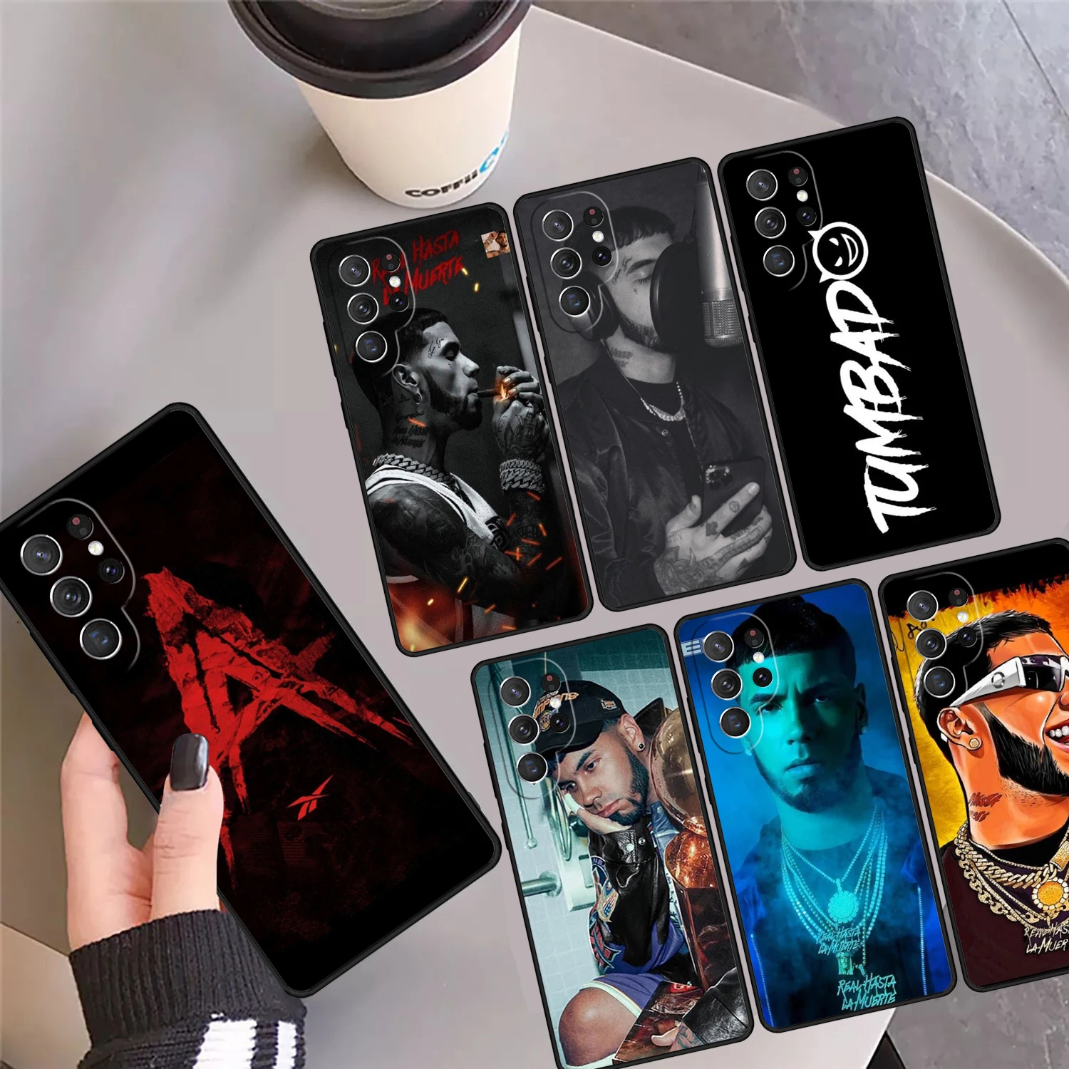 

Anuel AA Phone Case Cover Coque For Samsung Galaxy S24 S25 Ultra S23 S22 Plus S21 FE S20 Note 10 20 Pro Ultra