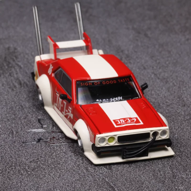 

POPRACE TINY масштаб 1:64 Skyline C210 модель автомобиля из сплава, статическая коллекция, украшенные праздничные подарки, игрушки, сувенирный подарок