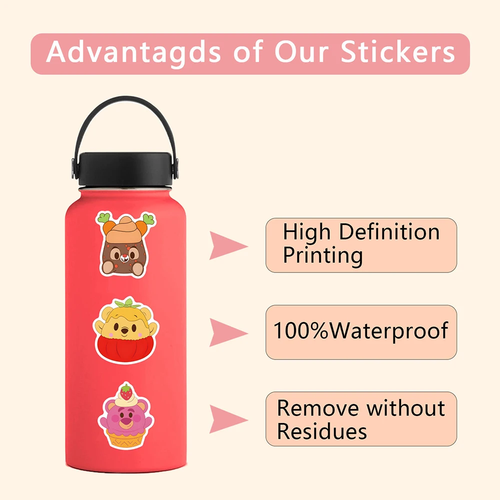 10/30/50pcs Disney Cute Cartoon Munchlings Stickers Graffiti Decoration Decals Kids Toy Laptop Phone Suitcase Stationery Sticker