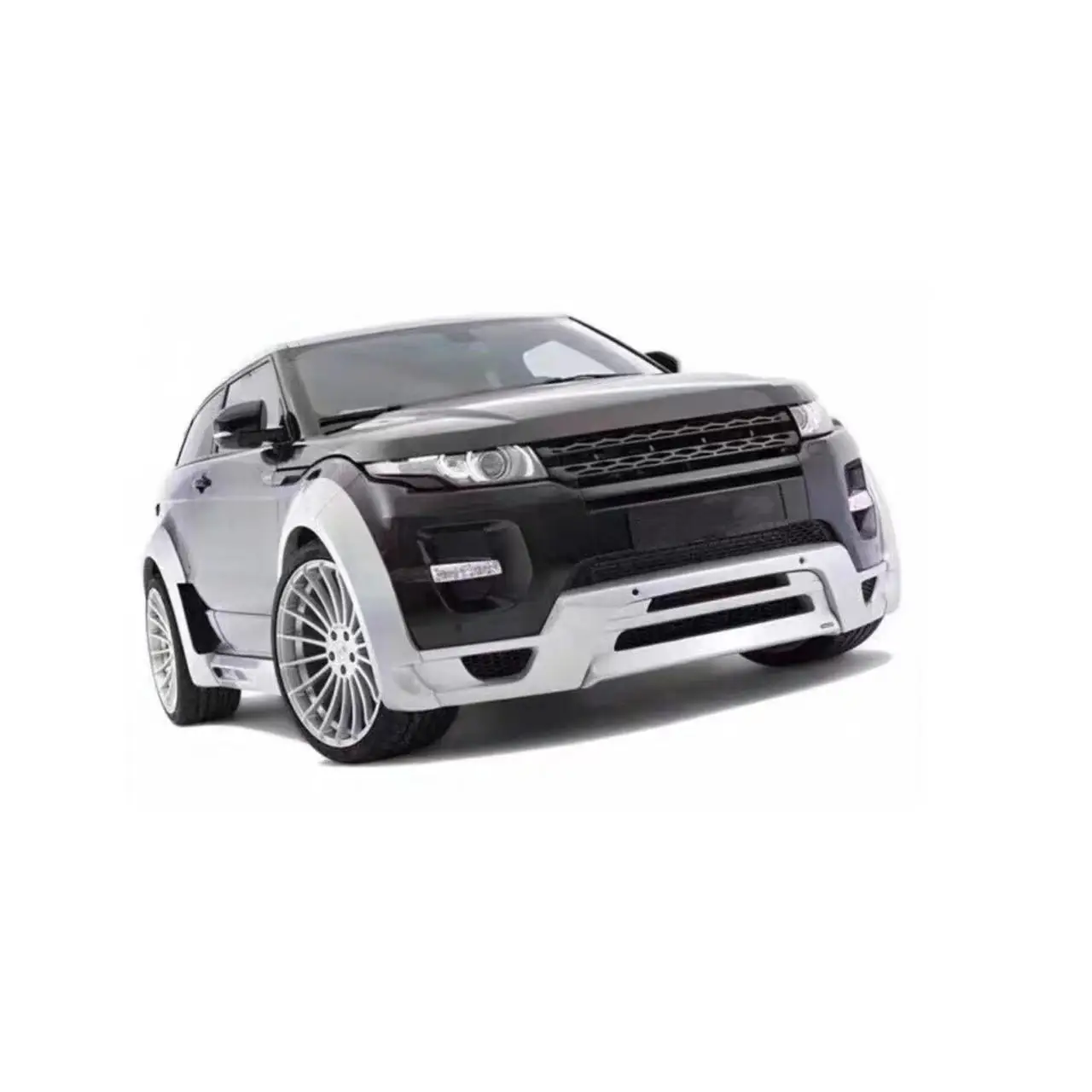 Hm Style Wide Body Kit Front Lip Side Skirts Rear Lip Fenders For Range Rover Evoque