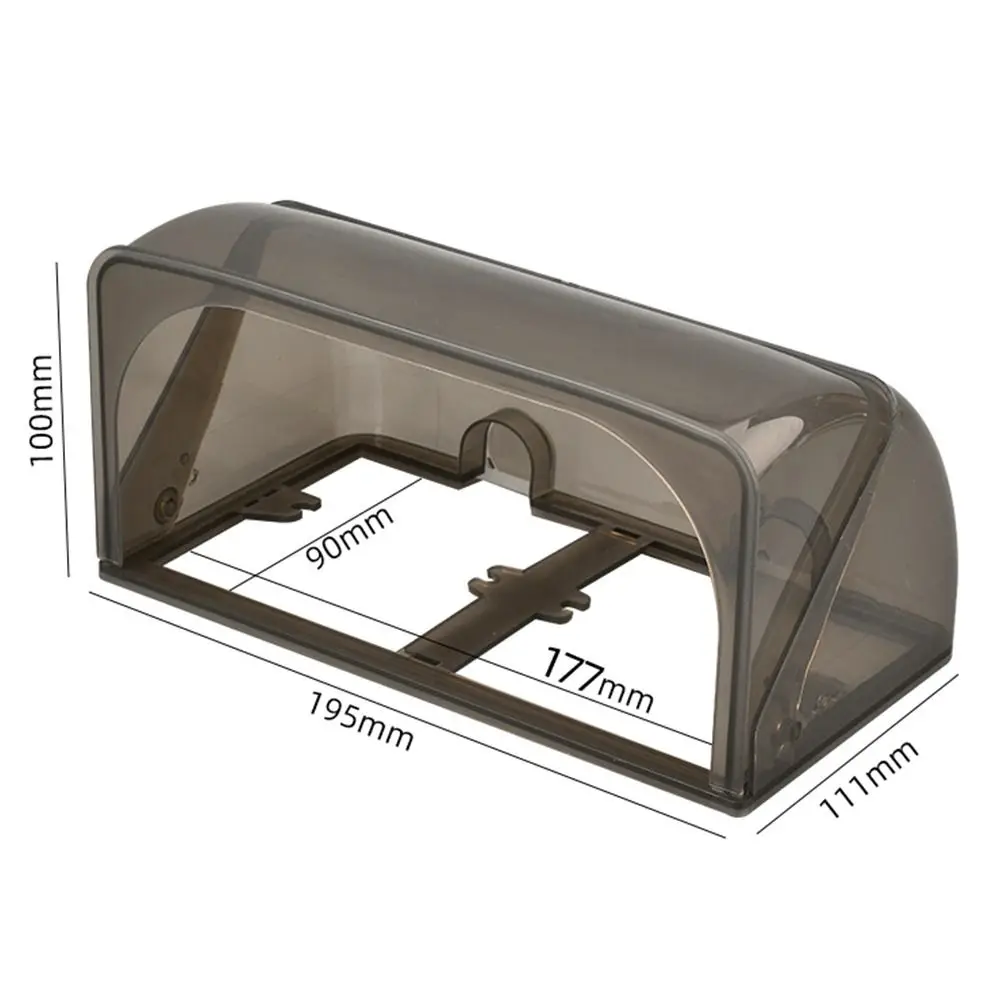 Novo interruptor de parede capa protetora auto-adesivo soquete de plástico caixa à prova dwaterproof água capa à prova de chuva caixa do banheiro